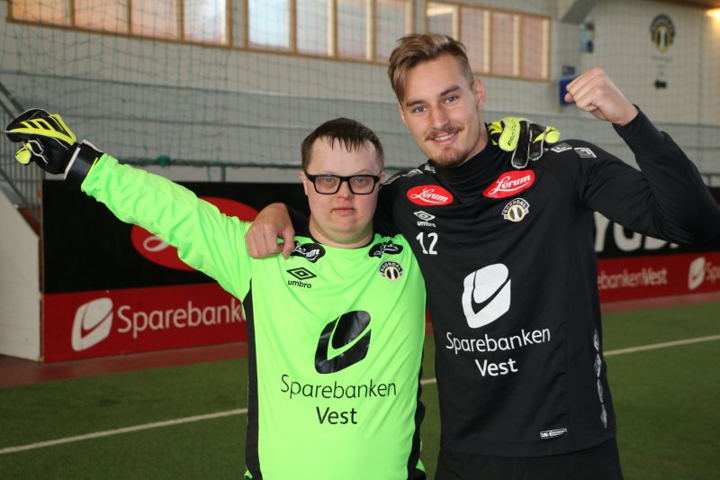 Sterkt keeperteam på dagens trening