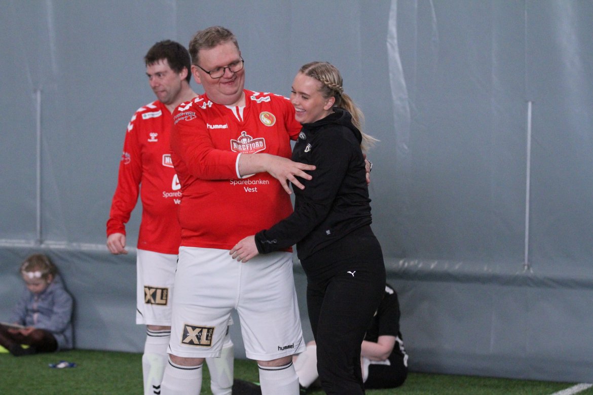 Seiersklem etter 1. plass i dribleløypa