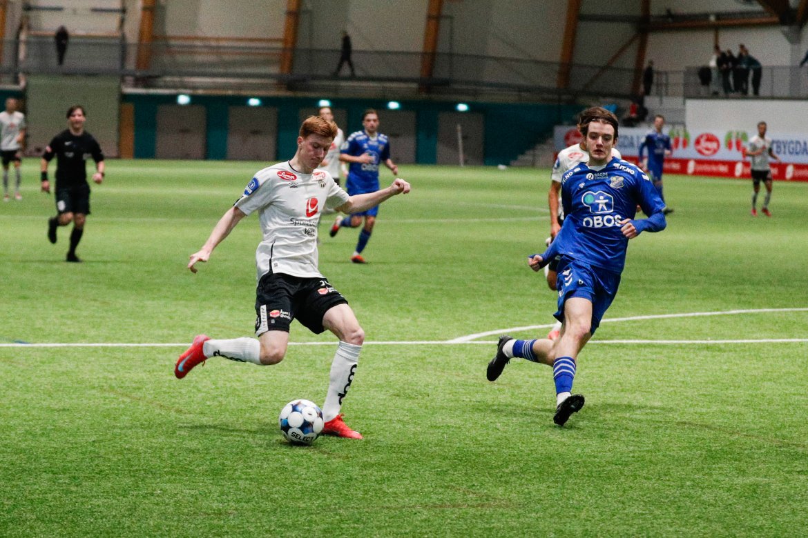 Treningskampen mot Lyn i februar