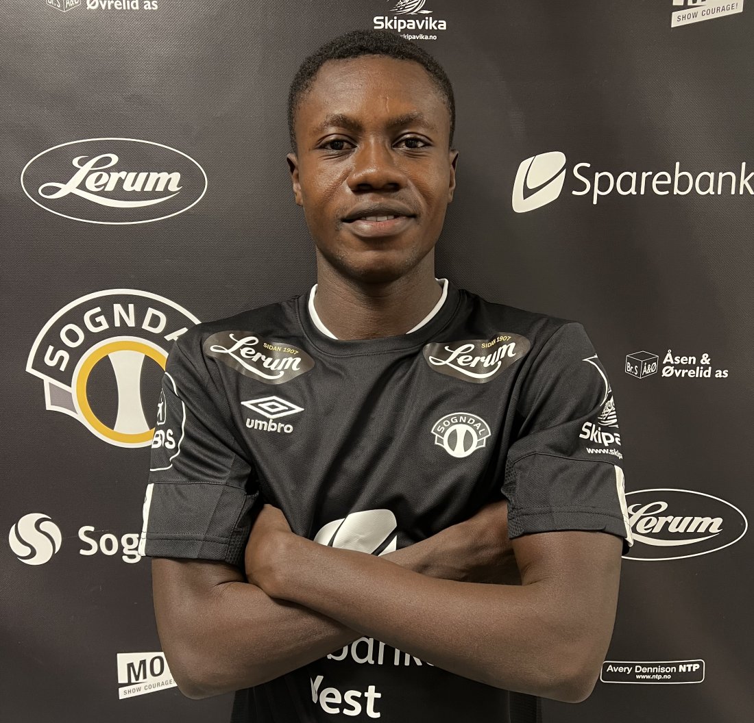 Edmund Baidoo med armane i kryss