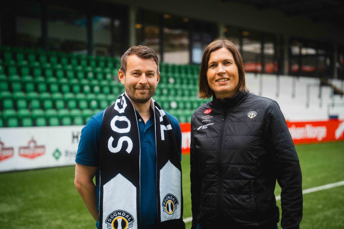 Ingrid Narum er godt fornøgd med at Henrik kjem inn i klubben.
