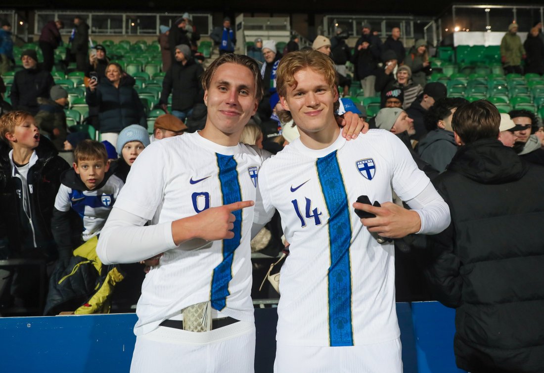 Onni Helén og Tuomas Pippola i debuten for Finland U21